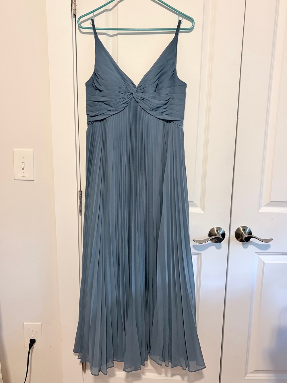 Azazie Raychelle Twilight A-line Pleated Dress Size 8